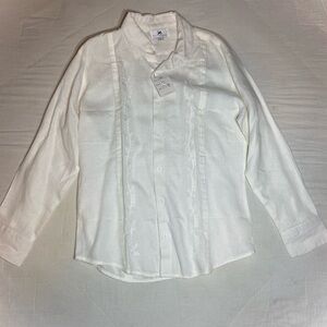 Canali Ivory Men's Button Down Shirt